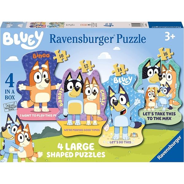 Bluey Puzzle Shaped 4 In A Box Neuf - vue 2