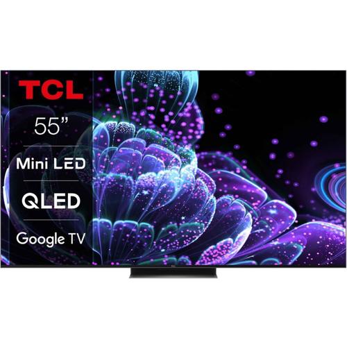 TV Tcl 55C835 55" QLED 4K UHD Smart TV Aluminium Brossé 2022