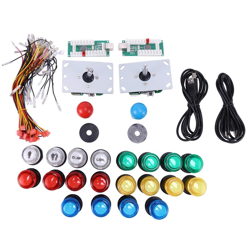 Kit De Joystick Pour Borne D'arcade, Usb, Avec Puce Légère, 5v, Compatible Pc, Android, Ps3, Diy