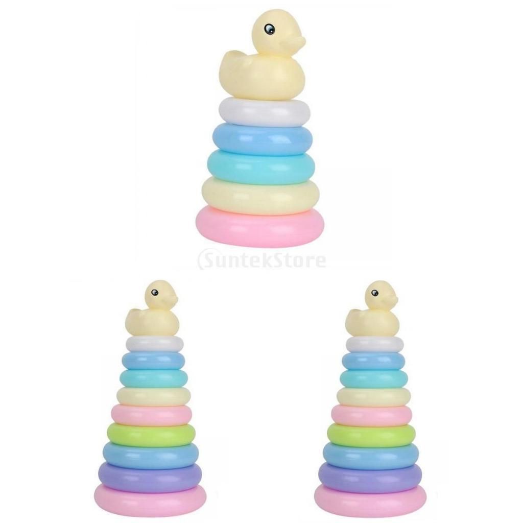  - 3 Ensembles D'anneaux Empilables Pour Bébé Jouets Piles De Cercles Pour Bébé De 18 Mois Et Plus