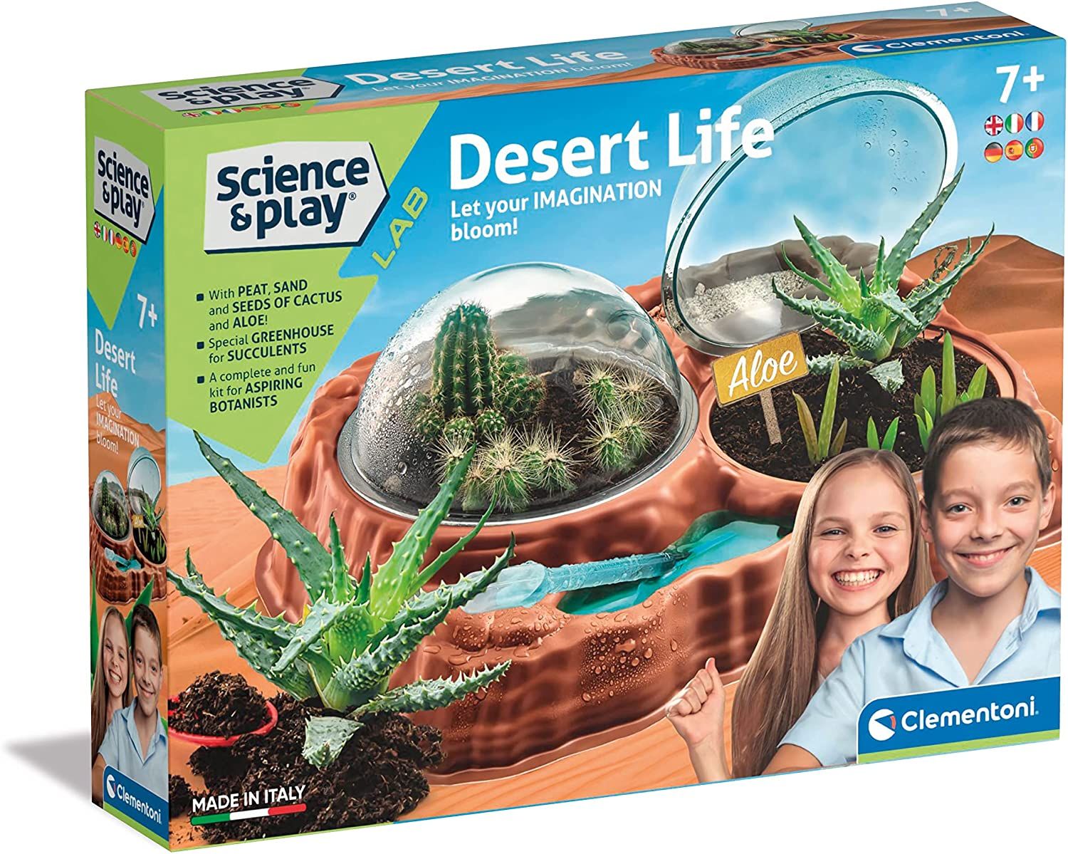 Clementoni 97858 Science and Play Lab Desert Life Serre Jouet Laboratoire botanique Jeu Scientifique Plantes Jouet désert Fabriqué en Italie Exclusivité Amazon - vue 5