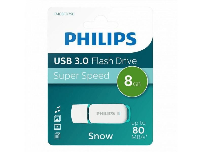 Philips Snow Édition Super Speed clé USB 3.0 8 Go pour PC Ordinateur Portable Stockage de données informatiques Vitesse de Lecture jusqu'à 100 Mo/ - vue 3
