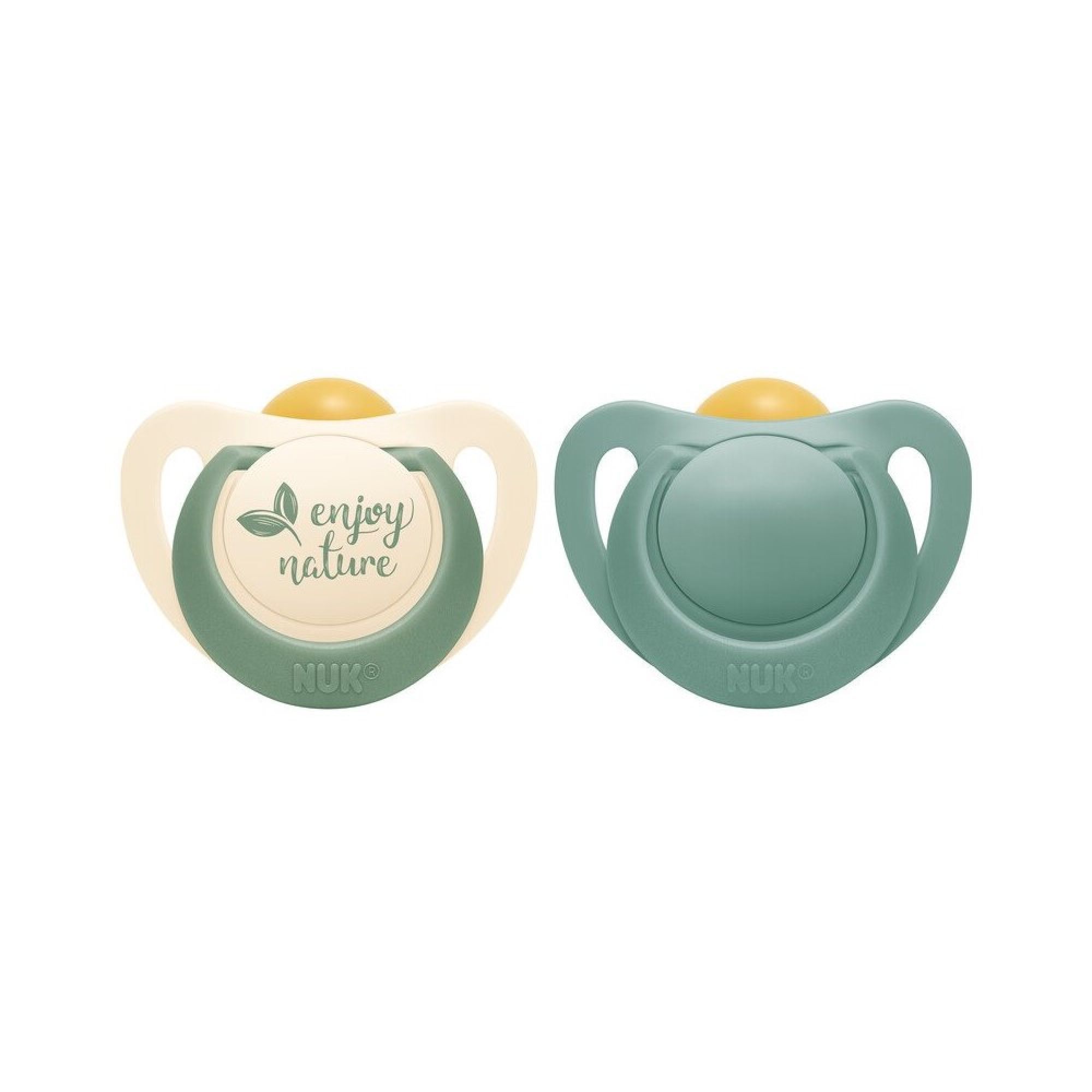 NUK - Lot De 2 Sucettes Nuk For Nature 0-6m Eucalyptus - Nuk