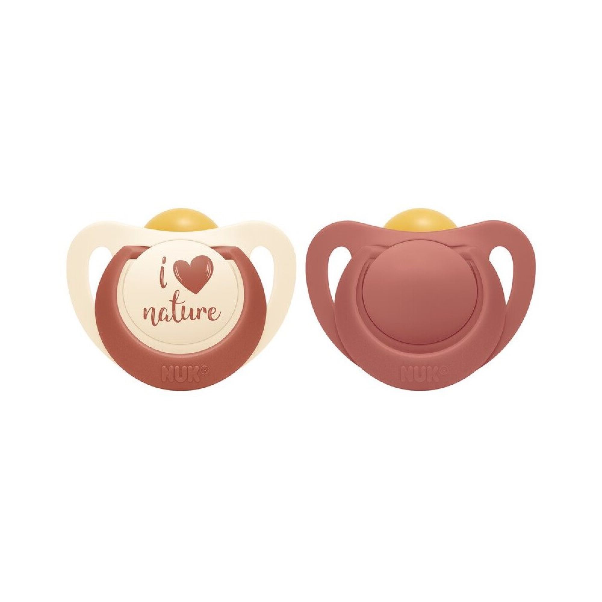NUK - Lot De 2 Sucettes Nuk For Nature 18-36m Terracotta - Nuk