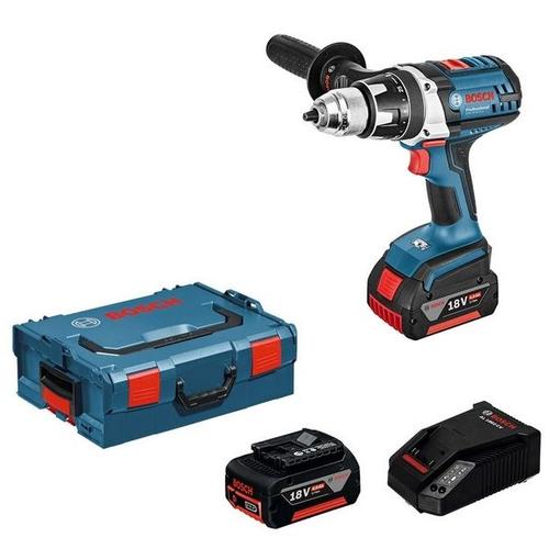 Perceuse, Visseuse Bosch Bosch - Perceuse Visseuse 13Mm 18V Li-Ion (2X4Ah) 80Nm + Coffret Lboxx - Gsr 18 Ve-2-Li
