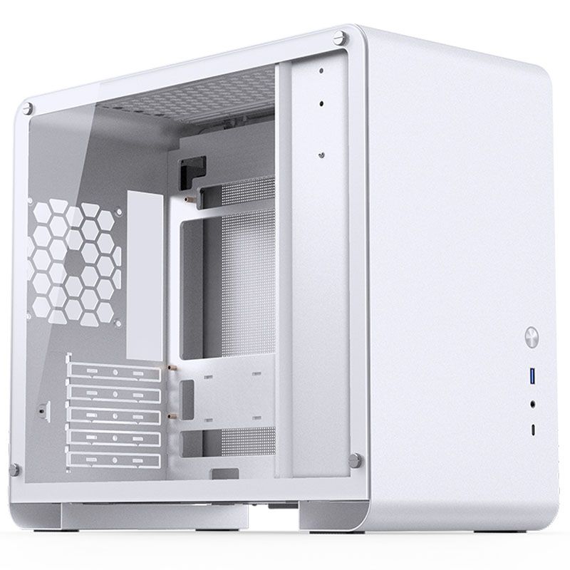 Jonsbo U4 Mini Micro atx gehäuse Tempered Glass Weiß