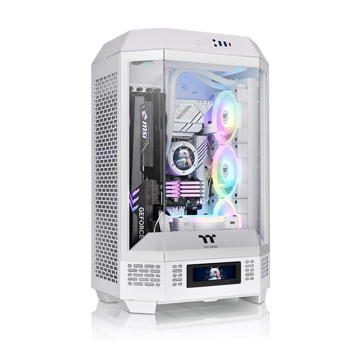 Thermaltake The Tower 300 - Boîtier mini tour - Blanc - Fenêtre