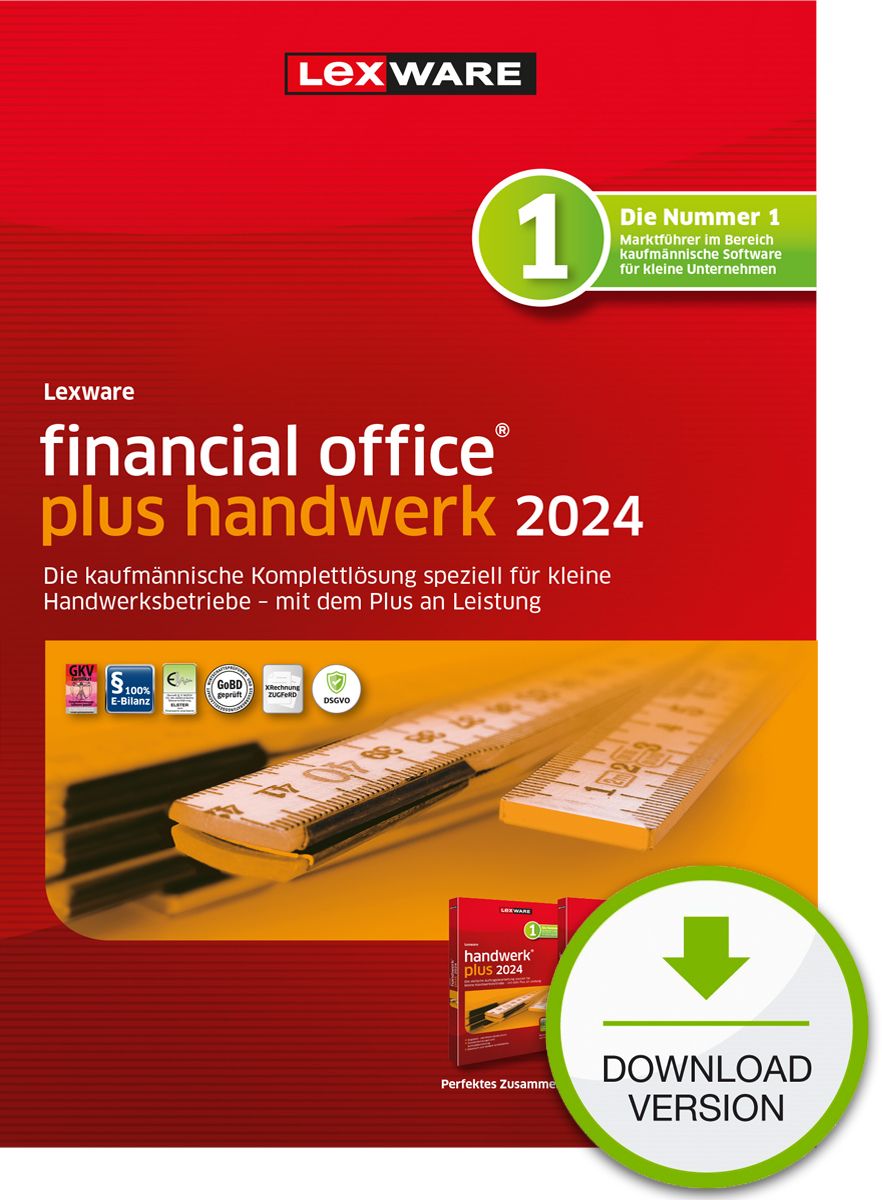 Lexware Financial Office Plus Handwerk 2024 Comptabilité 1 Licence(S)