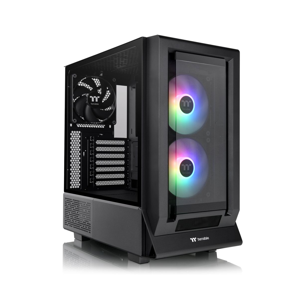 Thermaltake Ceres 350 Mx Black - Boîtier moyen tour - Noir - RGB - Fenêtre