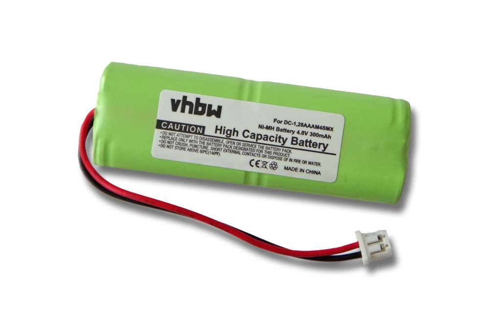 Vhbw Batterie Compatible Avec Dogtra 1100nc Receiver, 1100ncc Receiver, 1200ncp Receiver Collier De Dressage De Chien (300mah, 4,8v, Nimh)