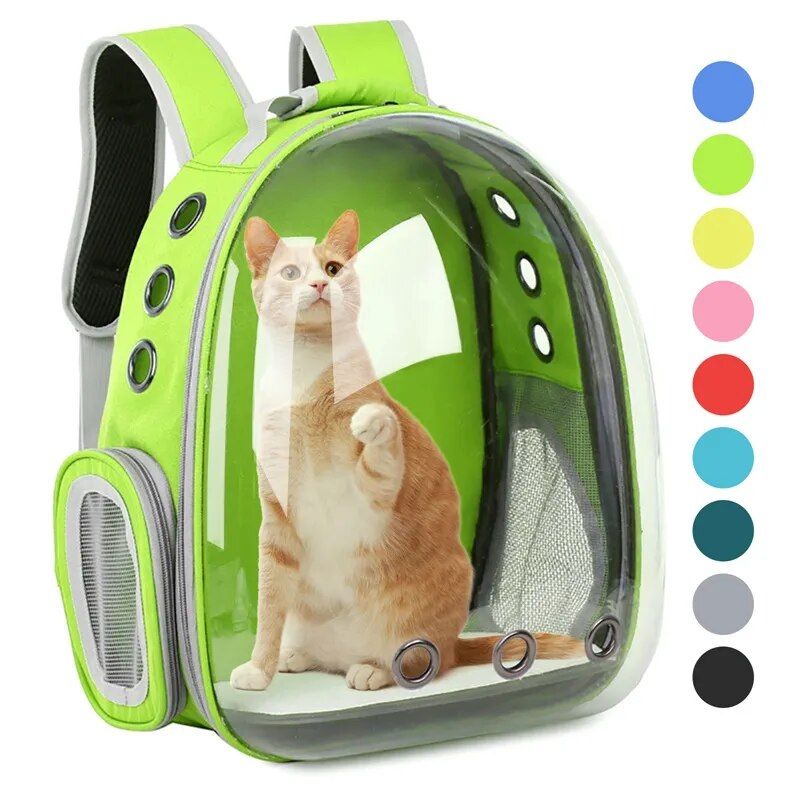 Sac À Dos D'extérieur Respirant Pour Animaux De Compagnie,Sacs Electrolux Pour Chat,Petit Chien,Capsule Spatiale De Voyage,Sac De Transport Pour Chat - Type Fluorescent Green