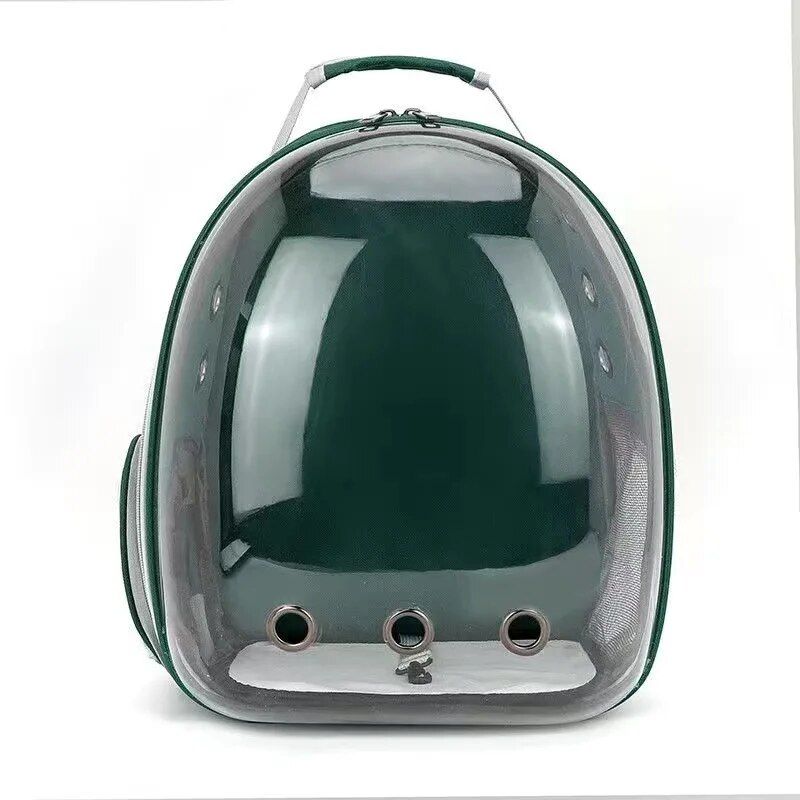 Sac De Transport Portable Pour Animaux De Compagnie,Espace Transparent,Sac À Dos Respirant,Chiot,Chat,Electrolux,Cabine,Capsule,Fournitures Pour Animaux De Compagnie - Type Vert
