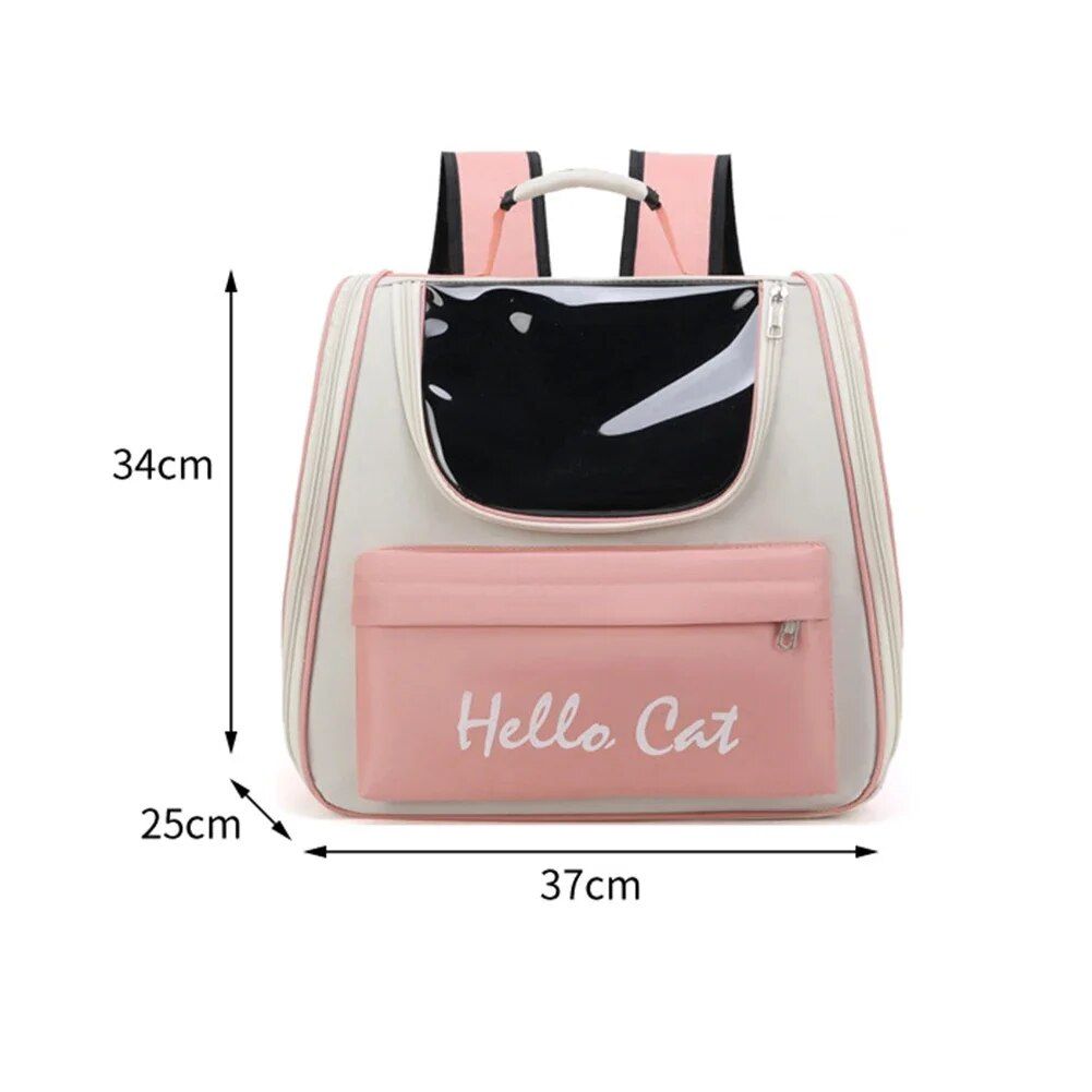 Sac À Dos Extensible Pour Animaux De Compagnie,Sac De Voyage Respirant,Transport D'animaux,Chiens Moyens Et Grands,Chats Et Chiens - Type Pink C