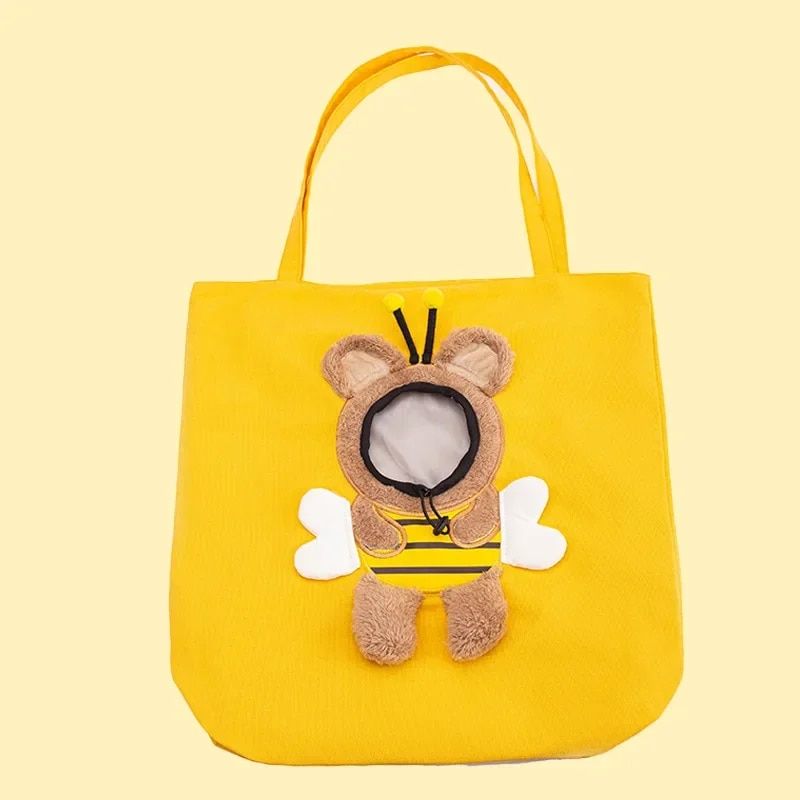 Sac À Dos En Toile Pour Animal De Compagnie,Sacoche À Bandoulière Portable,Mignon Et Amusant,Pour Chat Et Petit Chien,Sac À Dos Pour Animal De Compagnie,Electrolux - Type A-Yelloe-L
