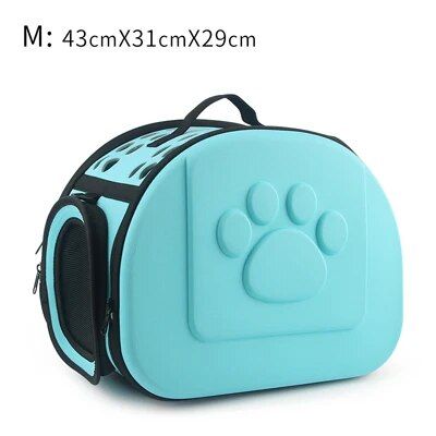 Sac De Voyage Pour Animaux De Compagnie Chat Porte-Fleurs Sacs Respirant Rose Pliant Petit Chien Sac À Bandoulière Extérieur Pliant Chats Transportant - Type M 43x31x29cm Green