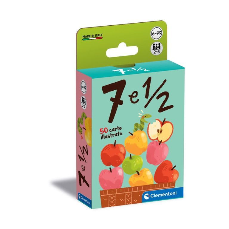 Clementoni 7 et Demi Jeu de 50 Cartes pour Apprendre à Compter Jeu de Voyage Amusant pour Enfants et 2 à 5 Joueurs idée Cadeau fabriquée en Italie Langue Italienne 16771