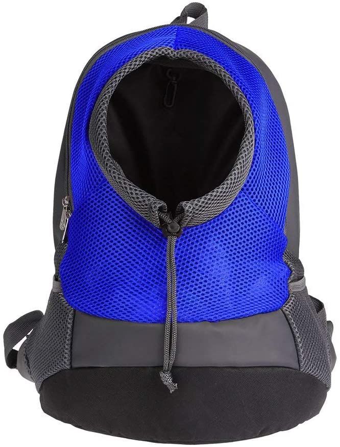Comparer les prix de Pet Porte-Sac À Dos Pour Petit Chien Chat Puppy(8kgs Max) On-The-Go Travel Pet Avant Arrière Sac Perméable À L?Air Soft Mesh Pup Pack 42 * 38 * 20 Cm - Bleu