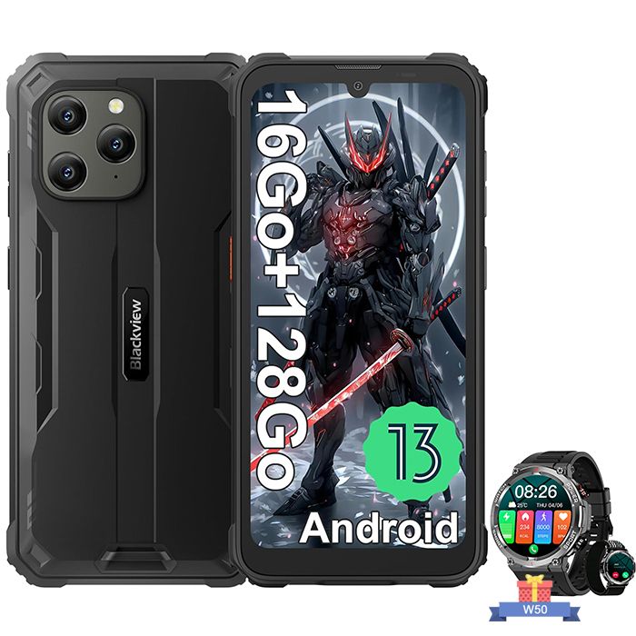 Blackview BV5300 Plus Téléphone Portable Incassable Android 13 6 1 6580mAh avec Blackview W50 - vue 3