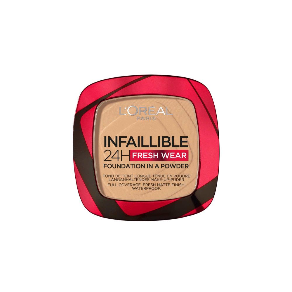 'Oréal Paris Fond de Teint Longue Tenue Waterproof Infaillible 24H Fresh Wear Teinte : Sable Doré 200 9 g