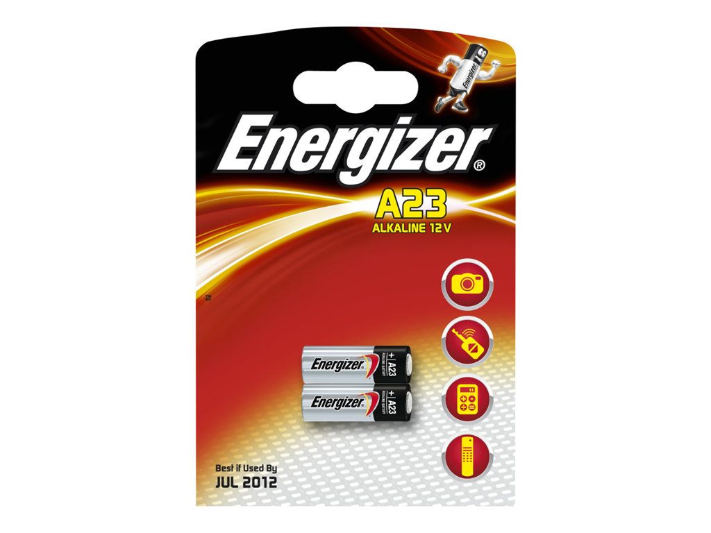 Energizer 2 piles a23 alkaline - vue 2