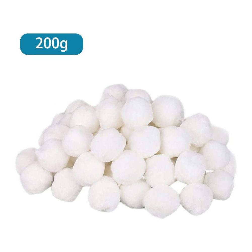 Boules filtrantes de piscine blanches, équipement de nettoyage de piscine écologique, boule en coton, filtre à eau, Purification, 200g/500g/700g