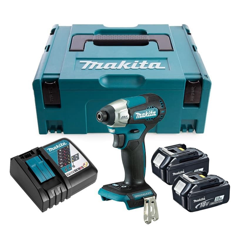 Visseuse à chocs 1401Nm 18V LXT MAKITA avec 2 batteries 18V 3.0Ah chargeur MakPac DTD157RFJ - vue 2