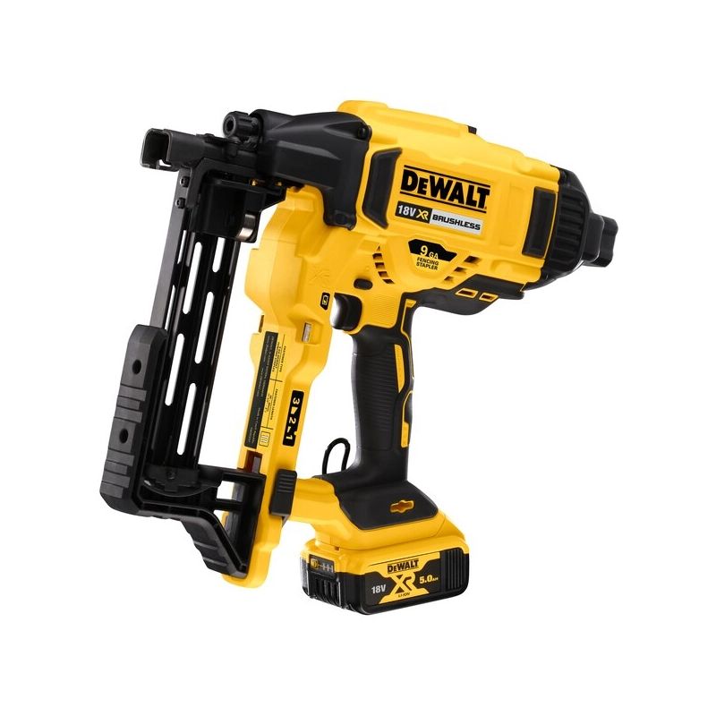 Agrafeuse pour clôture DEWALT XR 18V 5Ah Li Ion Brushless DCFS950P2 QW