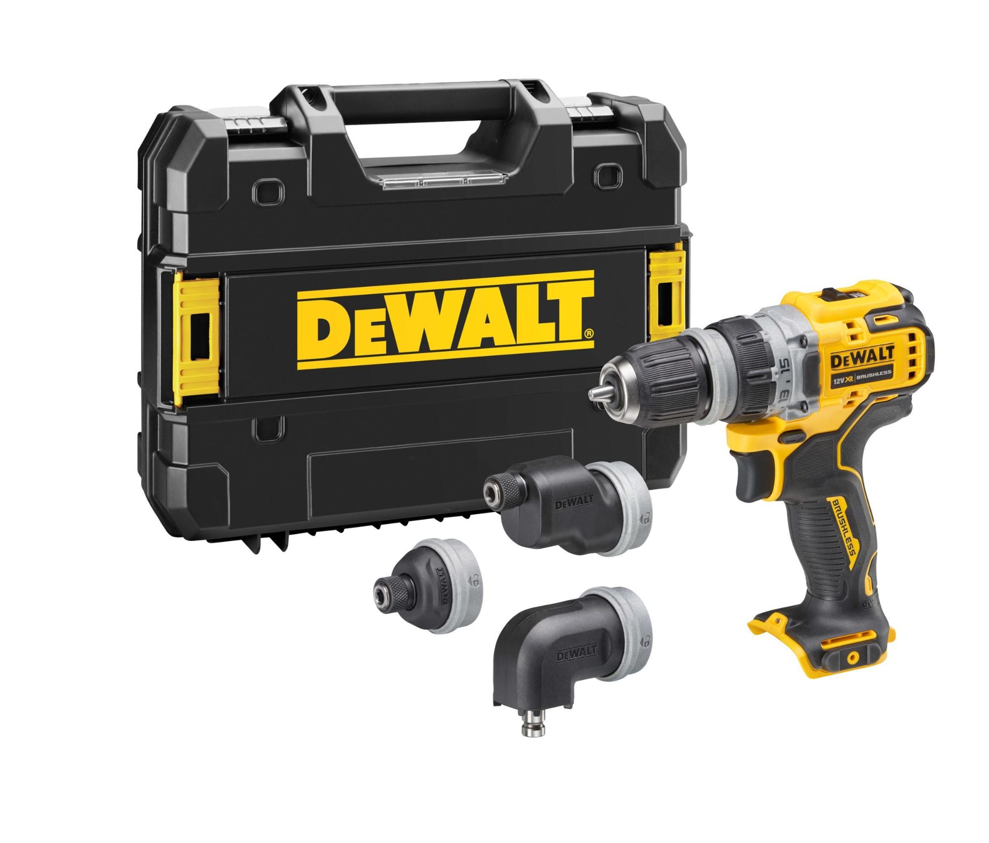 Perceuse visseuse sans fil DEWALT DCD703NT 12V 2 vitesses 4 porte outils interchangeables - vue 2