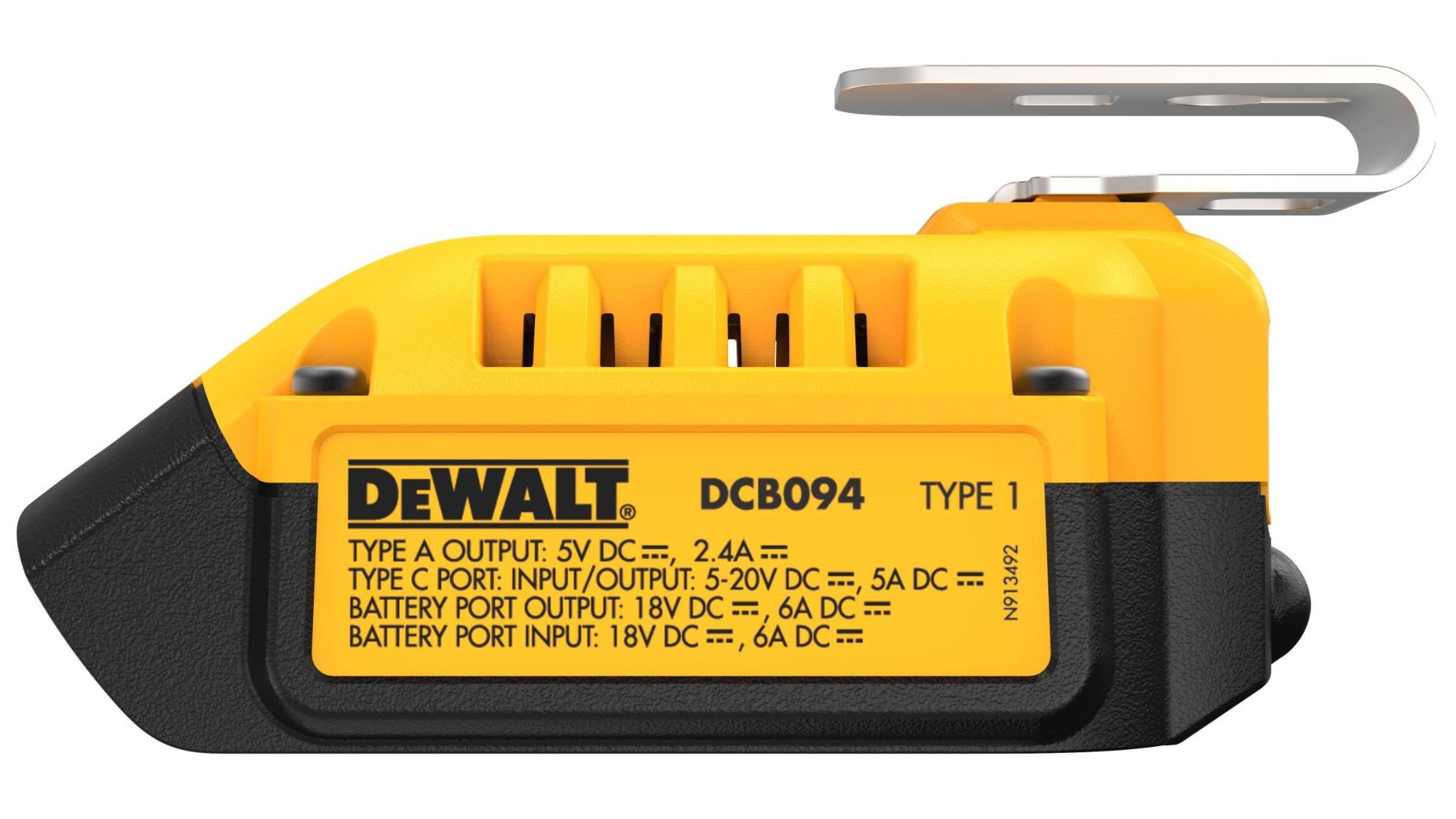 DeWALT Chargeur combiné avec fonction powerbank - DCB094K-QW