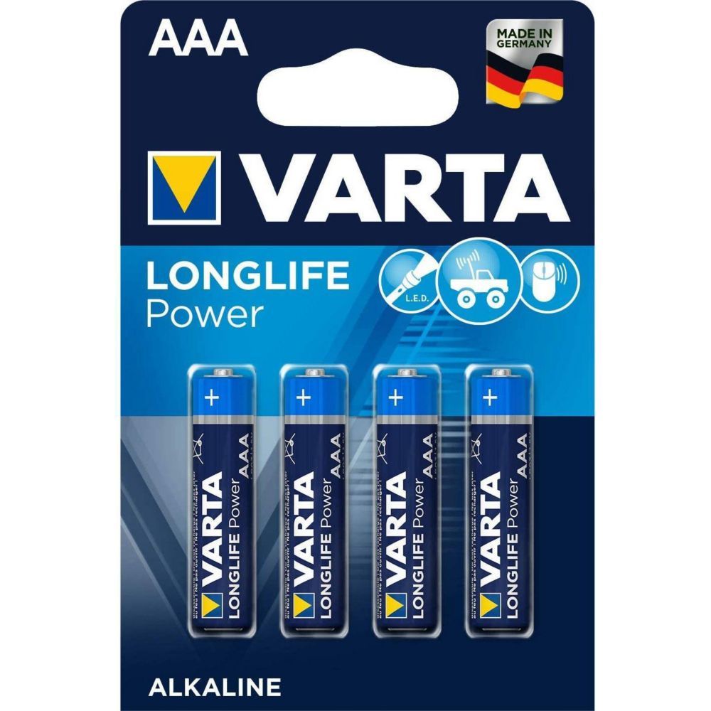 Varta Pile Micro AAA LR03 haute énergie 1 5 V 2400 mAh 4 blisters - vue 4