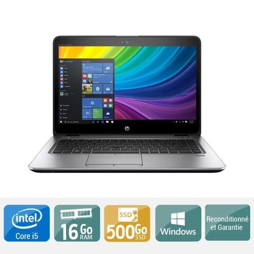 Ordinateur Portable HP Elitebook 840 G3 Core i5 16 Go Ram 500 Go Disque Dur SSD