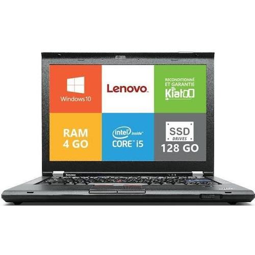 Ordinateur Portable Lenovo Thinkpad T420 Core i5 4Go Ram 128Go SSD Disque Dur,Windows10, PC Portable Reconditionné