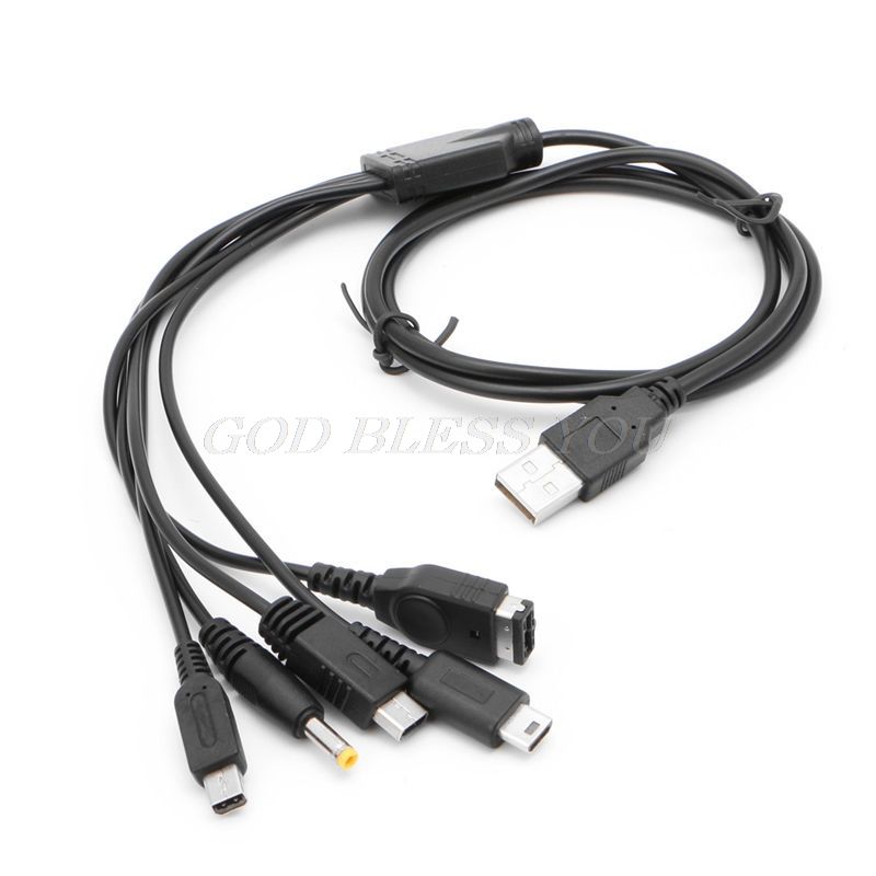 Câble De Chargement Usb 5 En 1, Pour Nintendo Gba Sp Et Wii U 3ds Ndsl Xl Dsi Psp, Livraison Directe