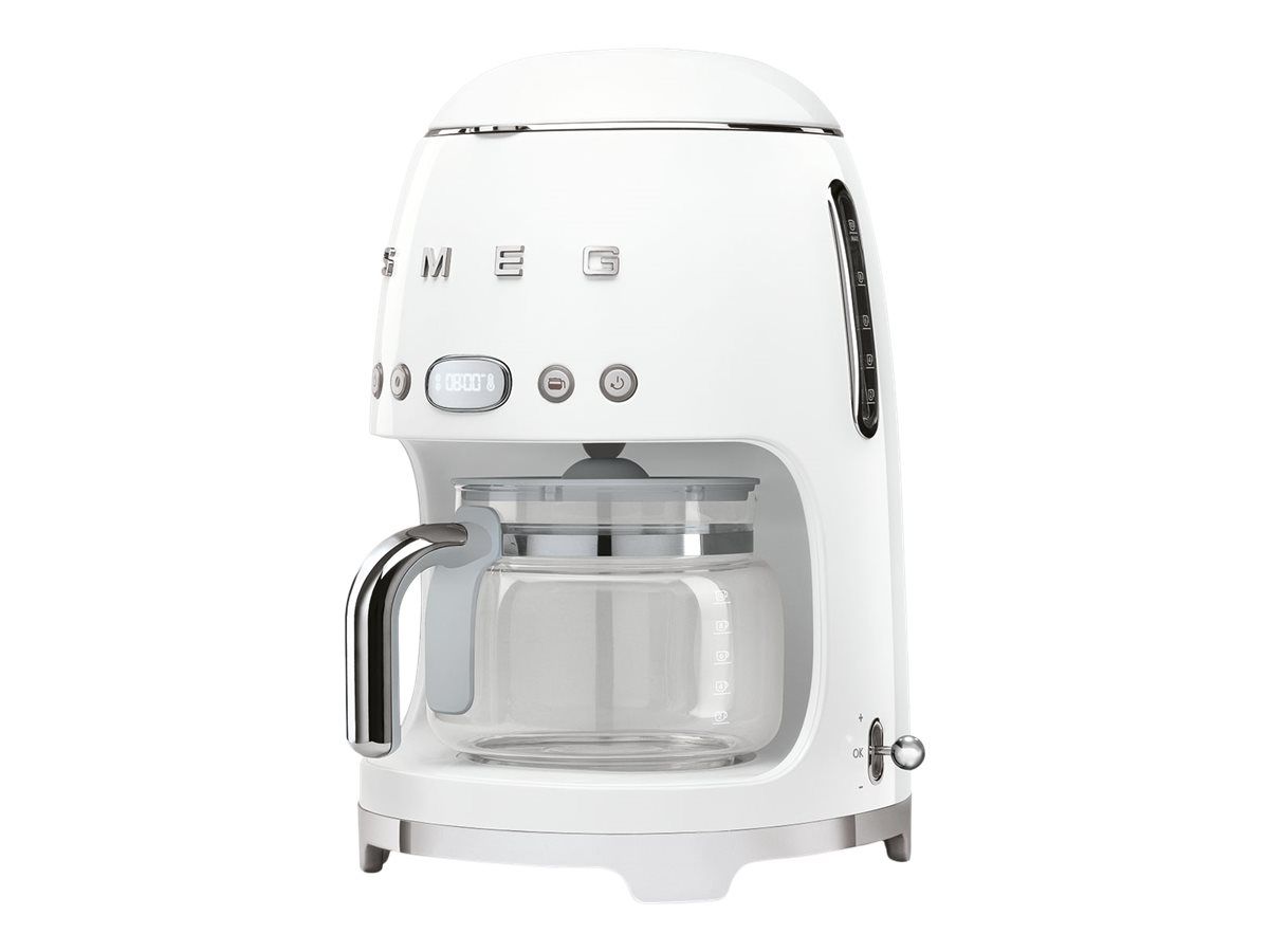 Smeg 50's Style DCF02WHEU - Cafetière - 10 tasses - blanc