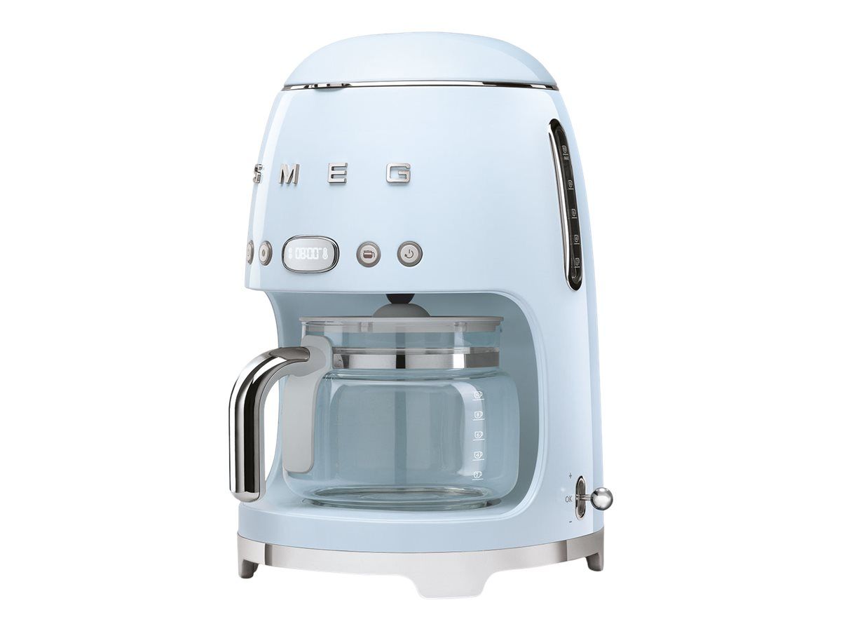 Smeg 50's Style DCF02PBEU - Cafetière - 10 tasses - bleu pastel