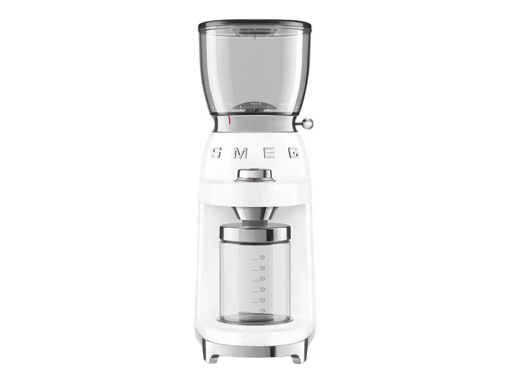 Smeg 50's Style CGF01WHEU - Moulin à café - 150 Watt - blanc