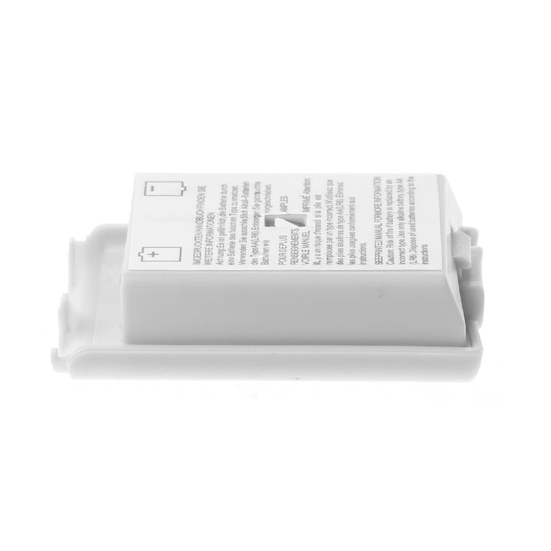 Coque Arrière Blanche Pour Manette Sans Fil Xbox 360 B85b, Pour Piles Aa, 1 Pièce