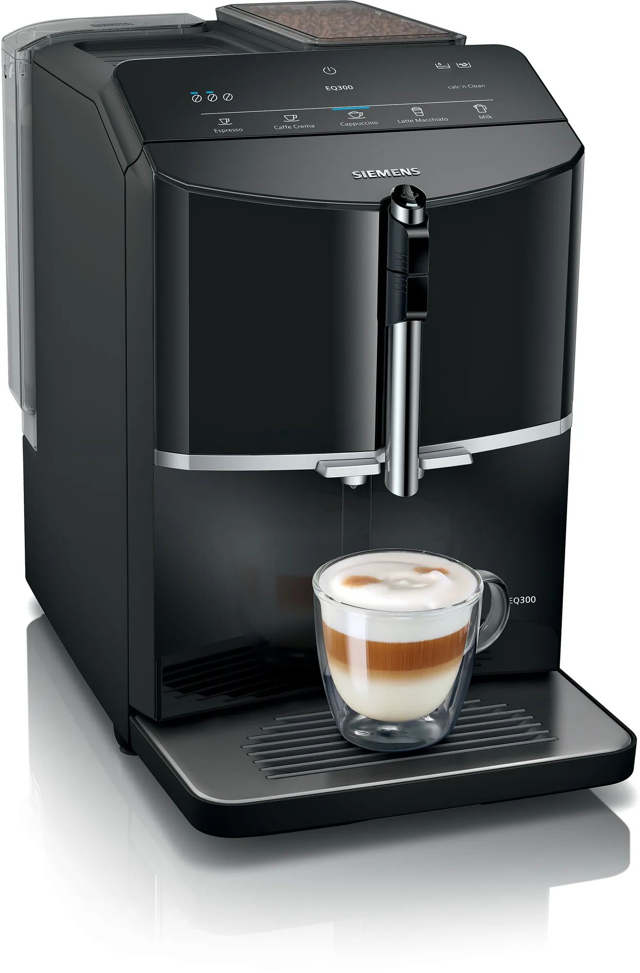Machine à café tout automatique Siemens EQ300 TF301E19 lustré Réservoir d'eau