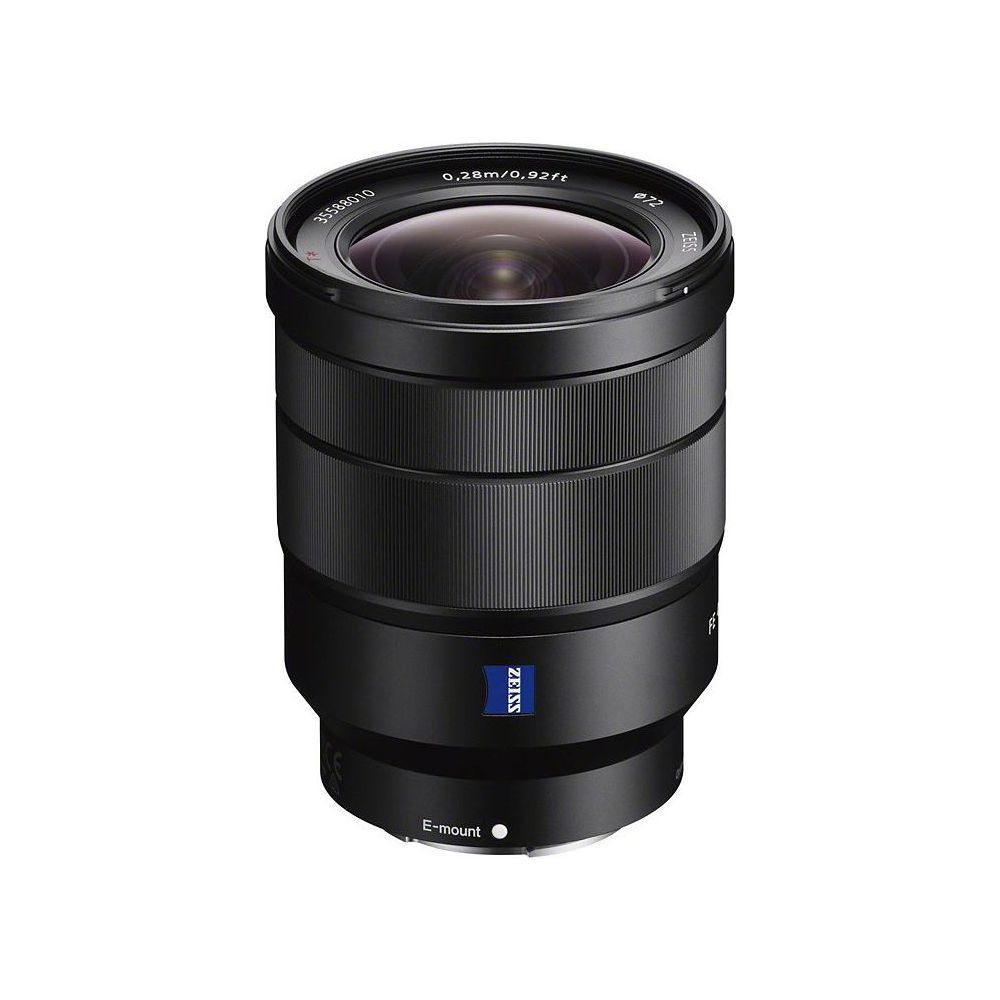 Objectif Sony SEL1635Z - Fonction Grand angle - 16 mm - 35 mm - f/4.0 Vario-Tessar T* FE ZA OSS - Sony E-mount - pour Cinema Line; a VLOGCAM; a1; a1 II; a6700; a7 IV; a7C; a7C II; a7CR; a7R V;...