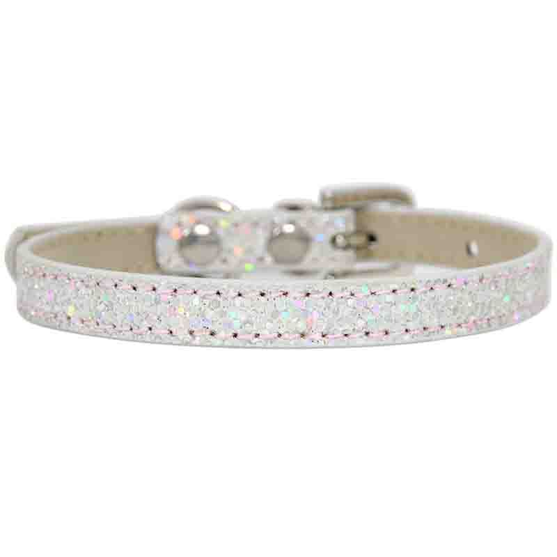 Colliersilver-Xs 1.0x25cm--Collier De Luxe En Cuir Pour Chat, En Diamant, En Strass, Personnalisé, Costume Pour Chatons Et Chihuahua
