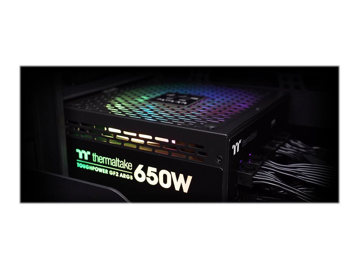 Thermaltake ToughPower GF2 ARGB TTP 650AH3FSG A TT Premium Edition alimentation électrique interne ATX12V 80 PLUS Gold 650 Watt PFC active