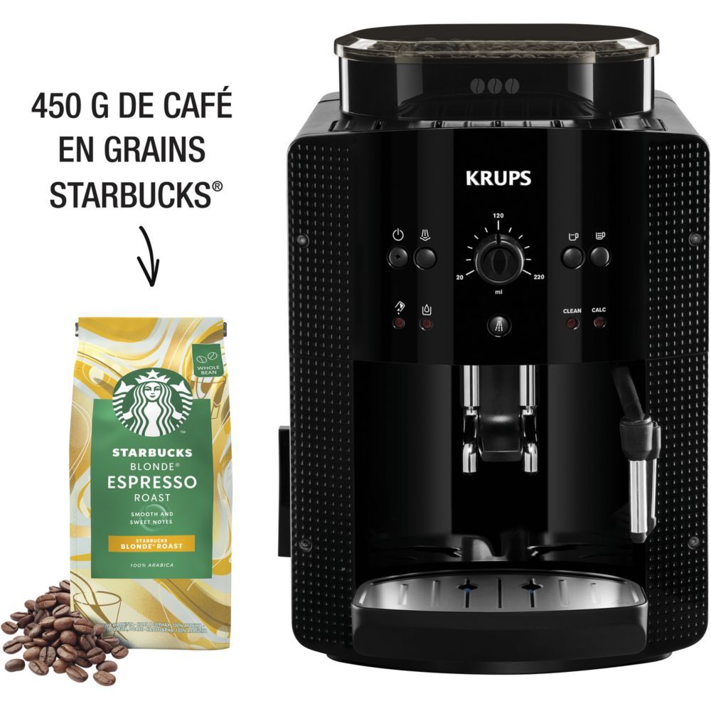 Krups Essential YY4540FD Machine à café automatique avec mousseur à lait 15 bar
