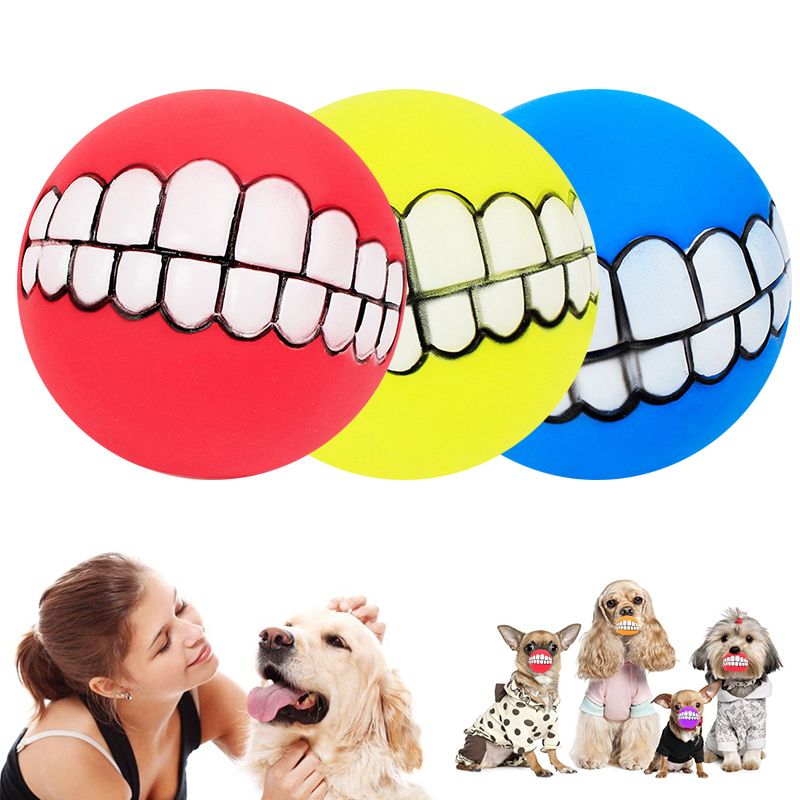 Jouet, Orange--Balle À Dents En Silicone Pour Chien, Jouet À Mâcher, Nouveauté Sonore, Amusant, Accessoires Pour Chien