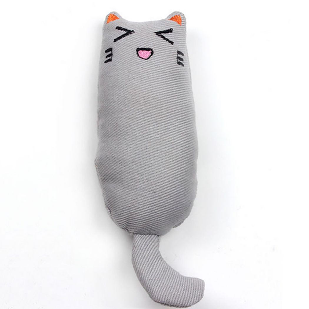 Jouet, Grey--Jouet En Peluche Interactif Pour Chat, Oreiller Créatif, Populaire, Haute Qualité, Herbe Aux Chats, Broyage Des Dents, M