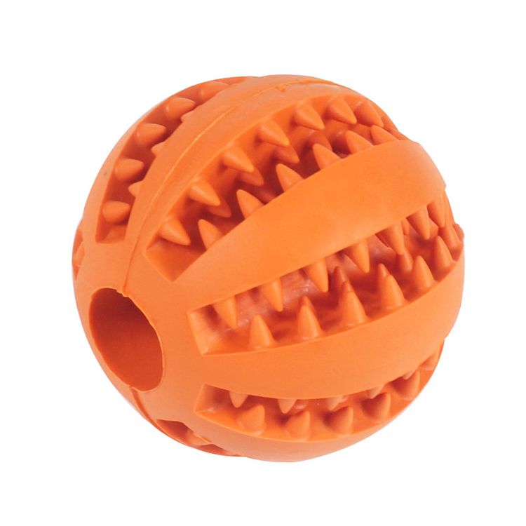 Jouet, Orange-5cm--Balle En Caoutchouc Pour Chien, Jouets Amusants Pour Animaux De Compagnie, Chiot, Grands Chiots, Nettoyage Des Den