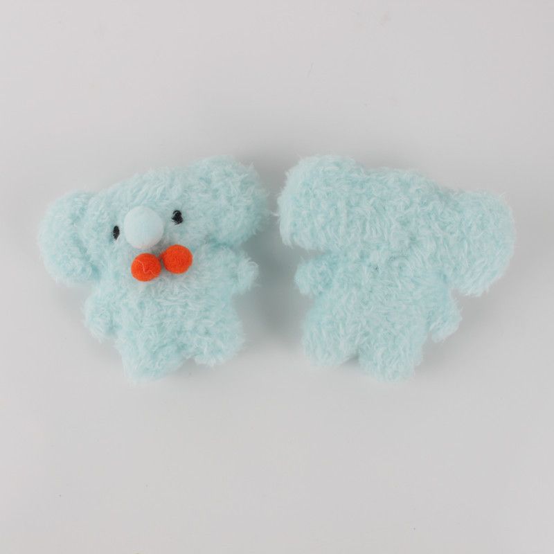 Jouet, 1 Curl Blue Elephant--Peluche Bouclée En Forme'éléphant, Ours, Poussin, Jouet Mignon En Herbe Aux Chats