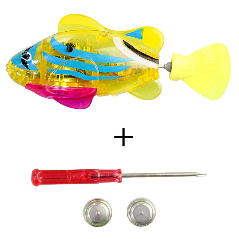 Jouet, Yellow--Jouet Poisson Flottant Électrique Pour Animaux De Compagnie, Robot Poisson Flottant Interactif, Jouet De Bain Pour Cha