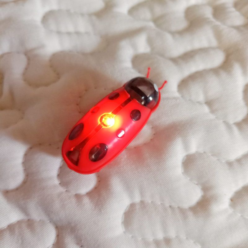 Jouet, Red Ladybug-With Led--Jouet Vibrant Pour Chat, Jouet Pour Animal De Compagnie, Avec Ou Sans Animal