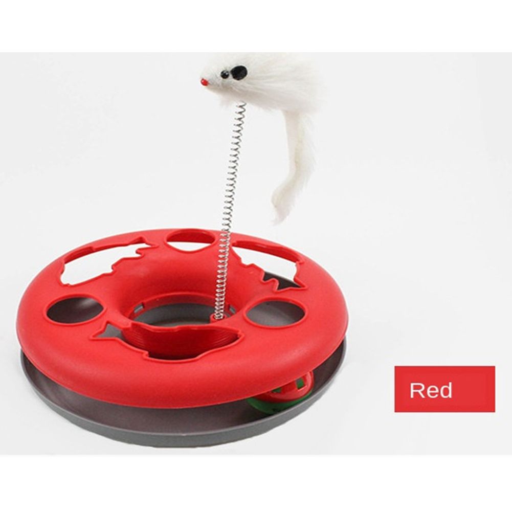 Jouet, Red-As Picture Shows--Boule De Disque Pour Animal De Compagnie, Jouet Amusant Pour Chat, Plateau De Divertissement Interactif,