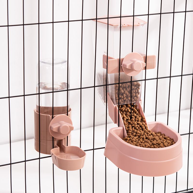 Jouet, Pink-Combination--Gamelle'alimentation Automatique Pour Animaux De Compagnie, Offre Spéciale, Peut Accrocher Une Cage Pour Chi